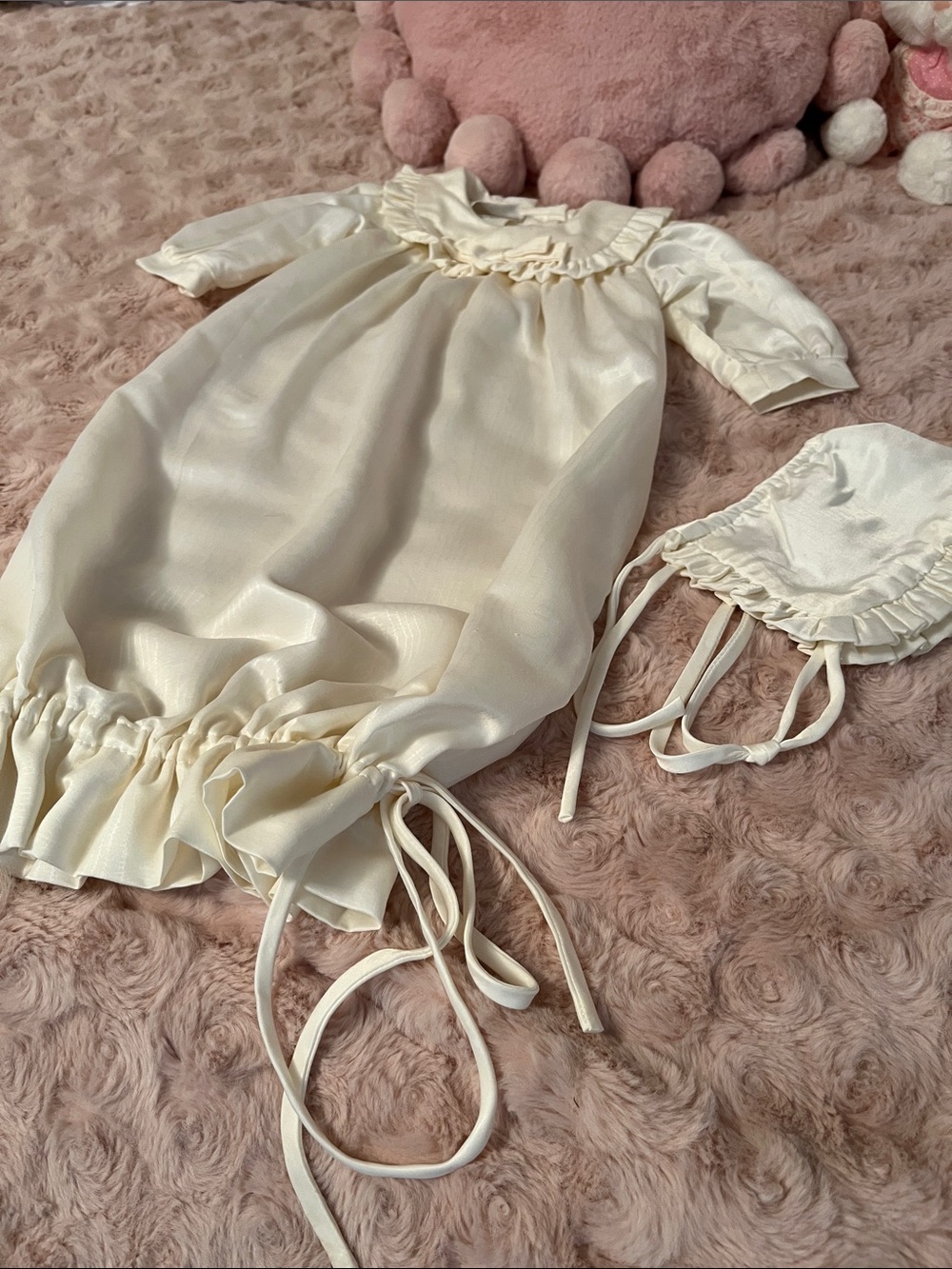Vintage Yves Saint Laurent Ivory Girls Matching Set - Picture 3 of 5